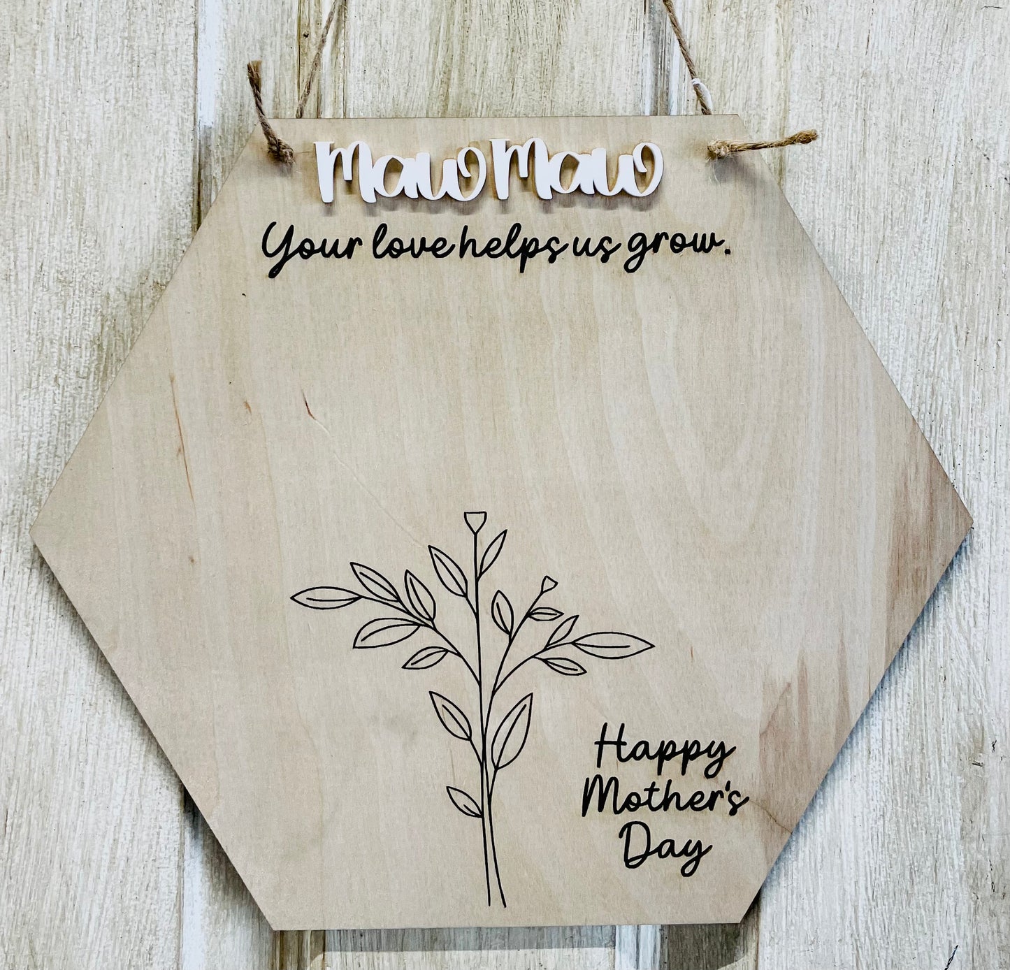 Mothers Day handprint (2 hands) hanger