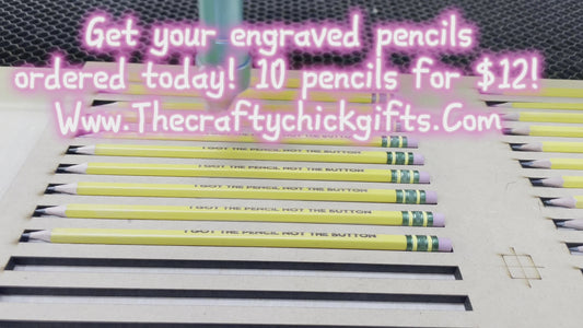 Engraved Ticonderoga pencils 10pk