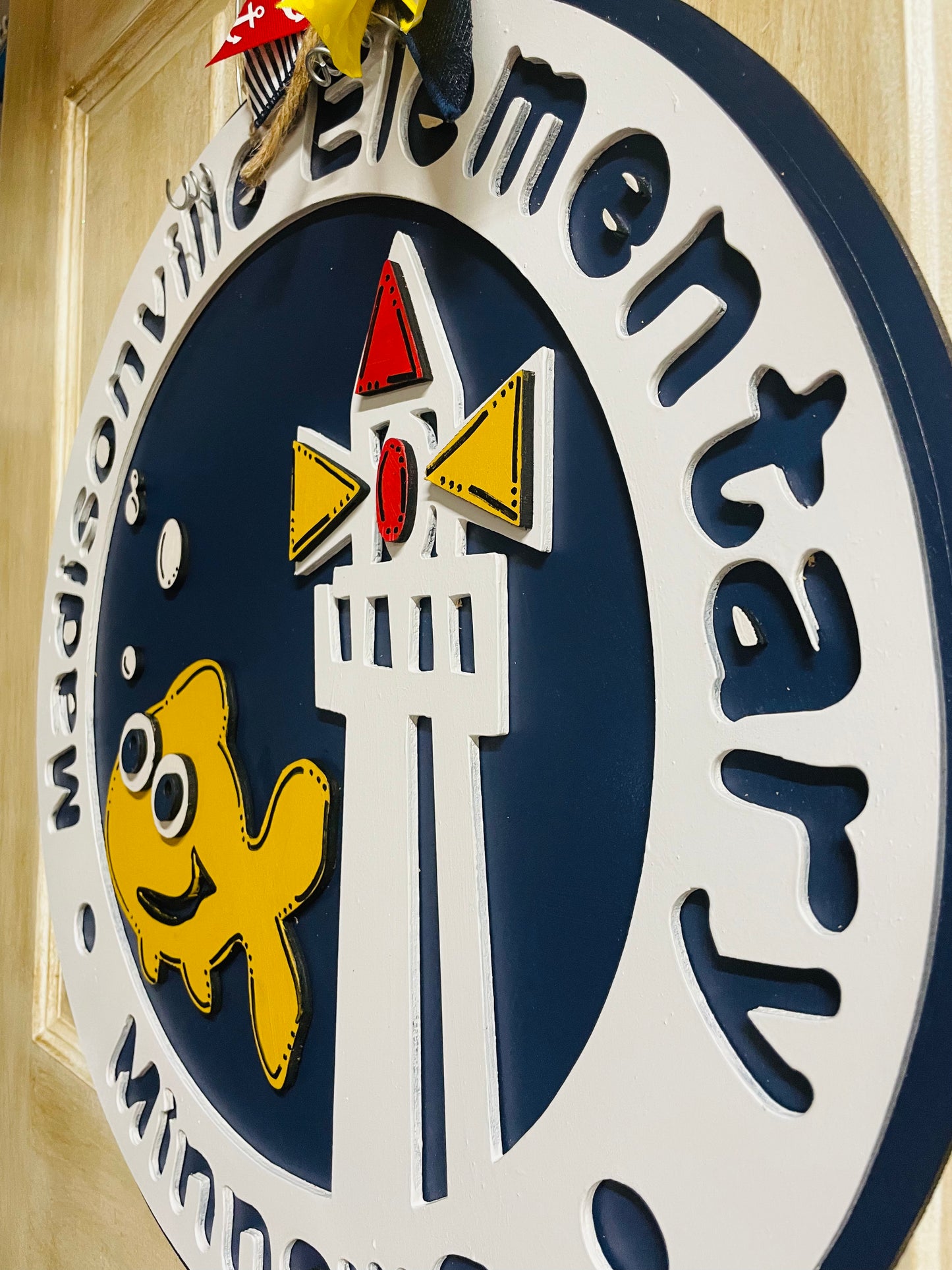 3D Madisonville Elementary door sign