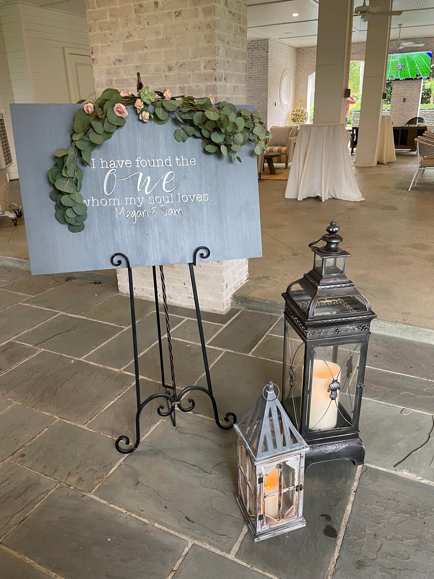 3D Wedding sign - I have found the ONE whom my soul loves.