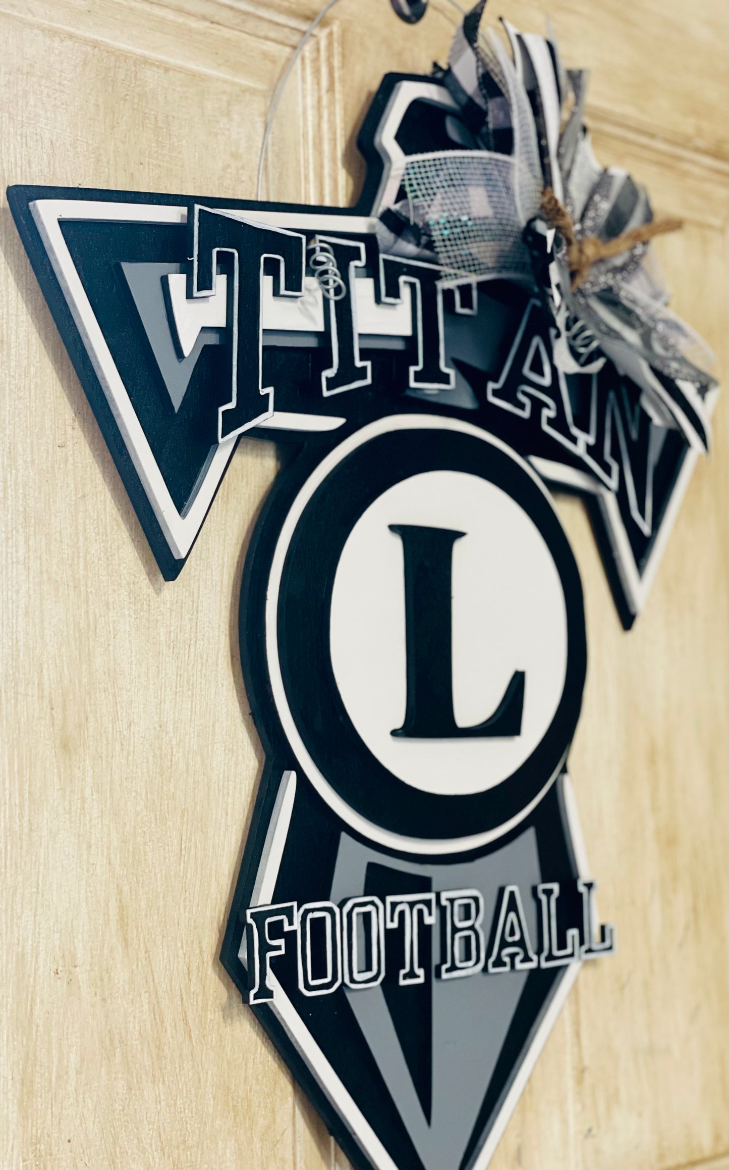 3D Lakeshore High football door sign