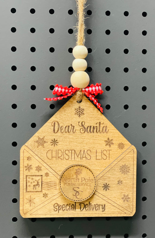 Santa letter Ornament