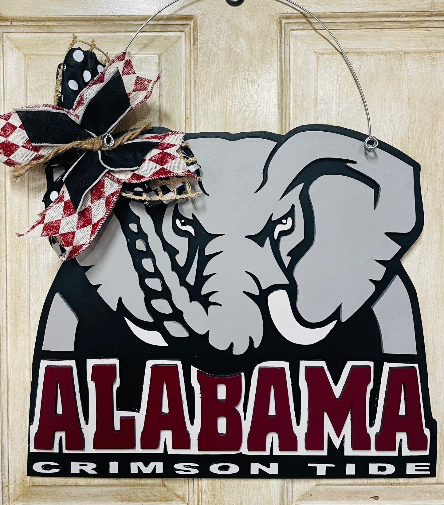 3D University of Alabama door sign