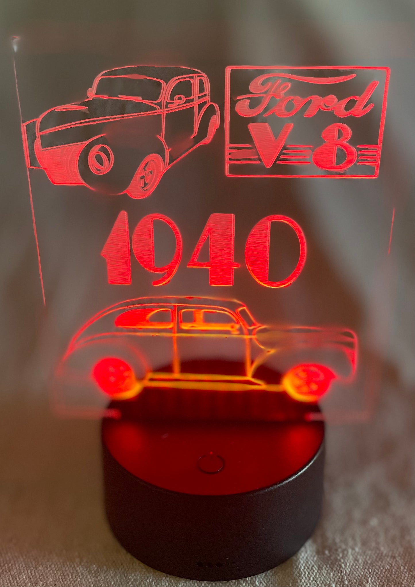 LED tabletop acrylic sign