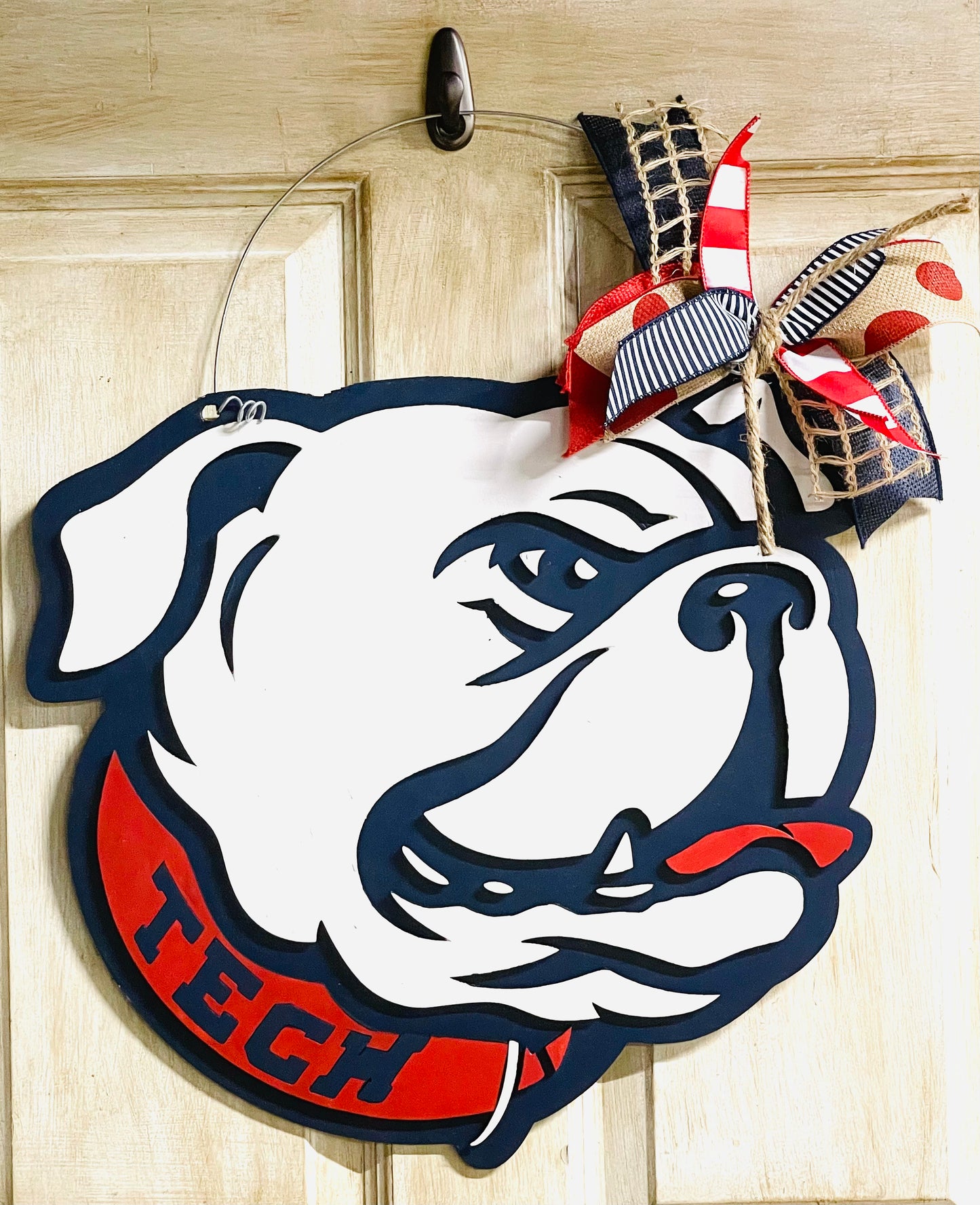 3D Louisiana Tech Bulldog very detailed LA Tech College door sign