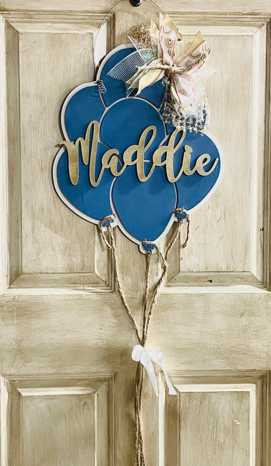 3D Birthday balloons sign