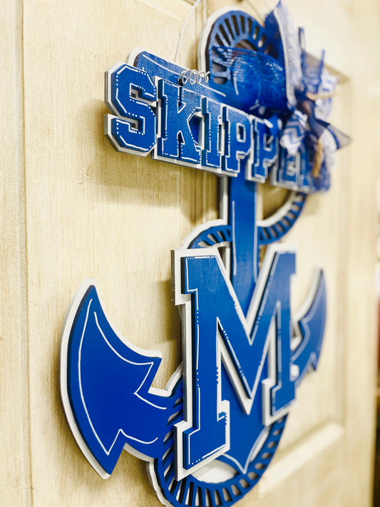 3D Mandeville high school door hanger