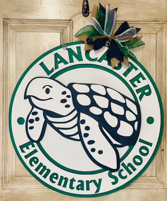 3D Lancaster Elementary door sign