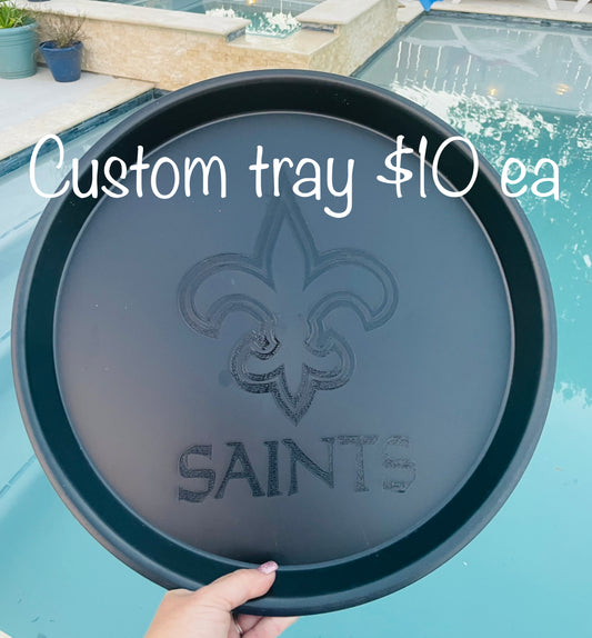 Saints crawfish tray