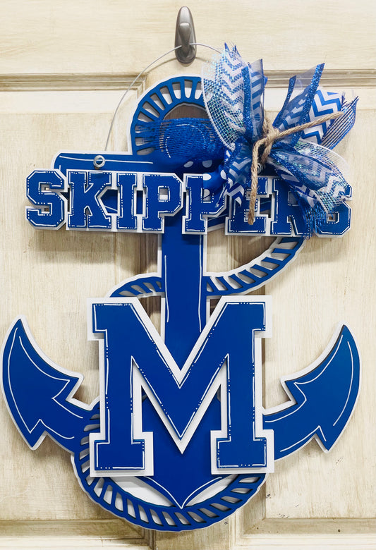 3D Mandeville high school door hanger