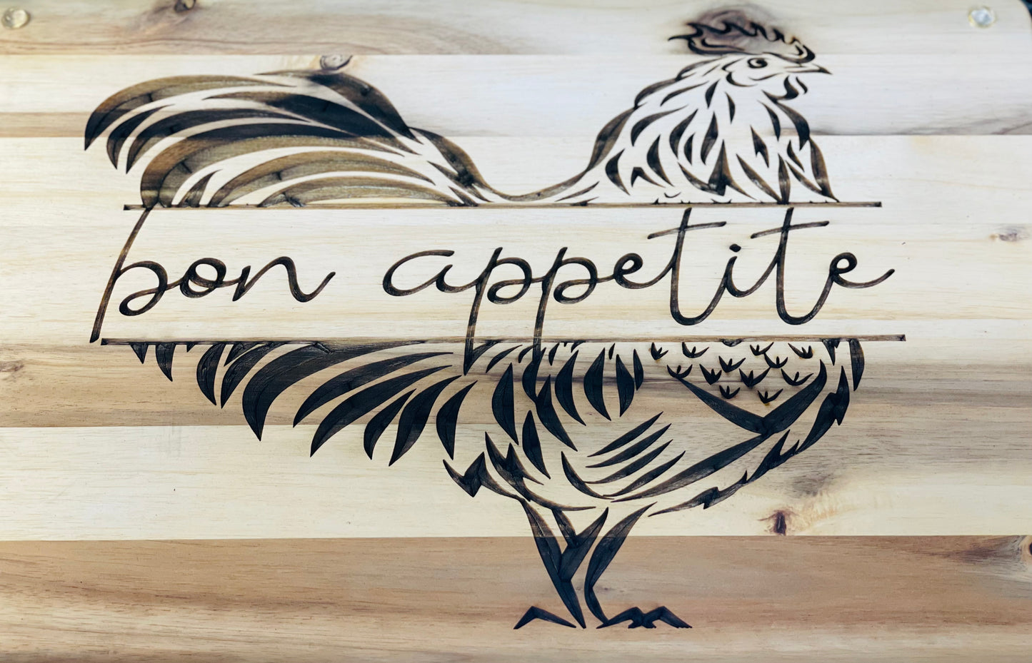 Custom engraved wood cutting/serving/display board large and X-Large