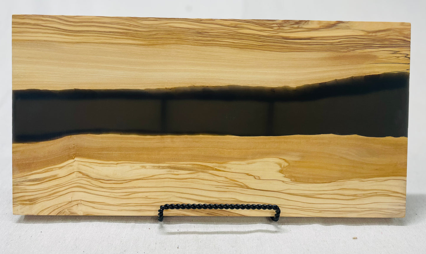 Custom engraved olive wood & resin cutting/serving/display board