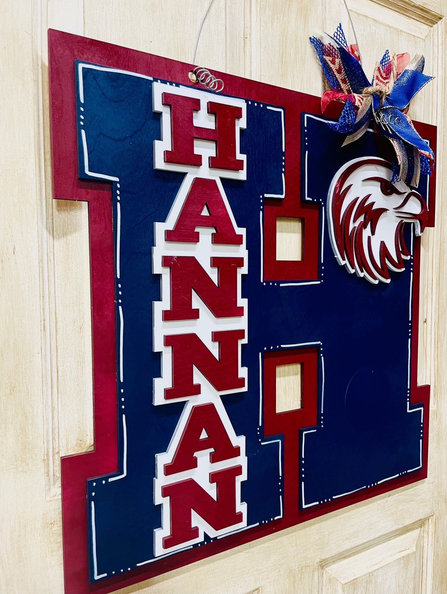 3D Hannan Big H Interchangeable door sign