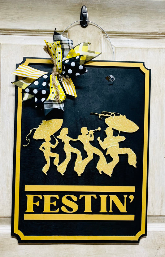 3D New Orleans Jazzfest door sign