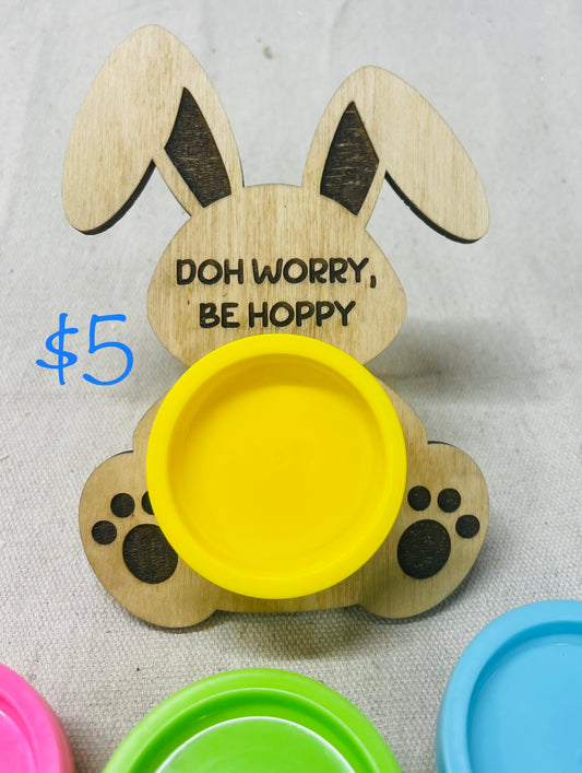 Easter bunny play doh